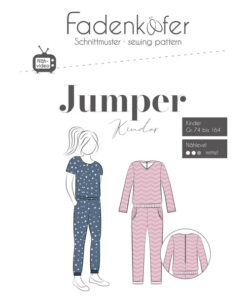 Papierschnittmuster Jumper Gr 74 - 164 - Fadenkäfer