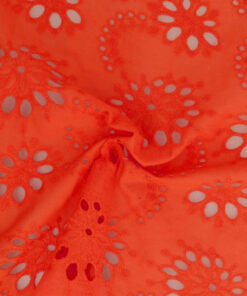 Baumwolle - Lochstickerei - orange