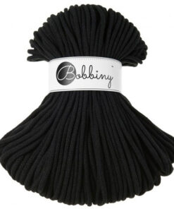 5 mm PREMIUM - Makramee Kordel / Schnur von Bobbiny - black