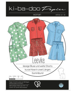 Papierschnittmuster Leevke Bluse+ Shorts Gr 32 - 58 - Ki-ba-doo