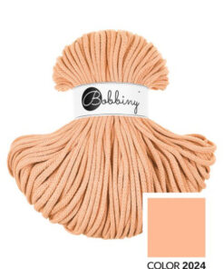5 mm PREMIUM - Makramee Kordel / Schnur von Bobbiny - peach fuzz