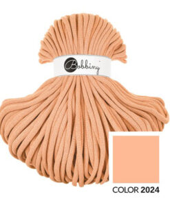 9 mm JUMBO - Makramee Kordel / Schnur von Bobbiny - peach fuzz