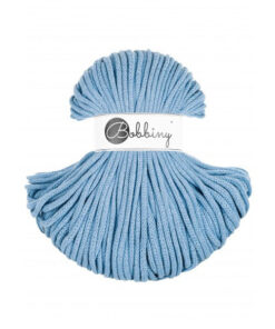 5 mm PREMIUM - Makramee Kordel / Schnur von Bobbiny - perfect blue