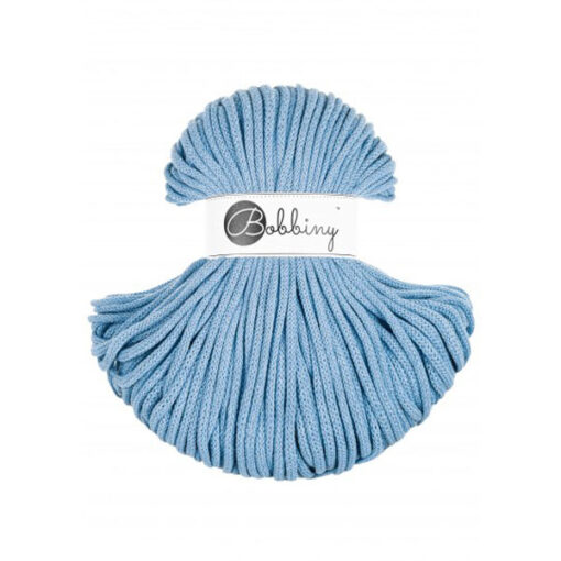 5 mm PREMIUM - Makramee Kordel / Schnur von Bobbiny - perfect blue