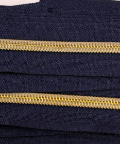 Reissverschluss 6.5 mm - indigo / gold