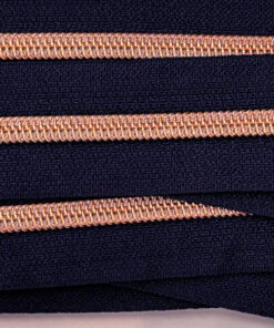 Reissverschluss 6.5 mm - indigo / kupfer