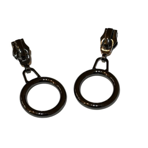 Schieber für 6.5 mm Reissverschluss Ring gross - gunmetal