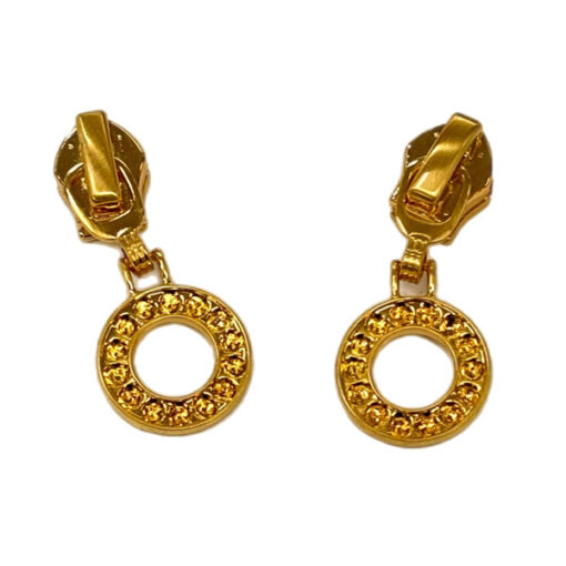 Schieber für 6.5 mm Reissverschluss Ring klein - gold