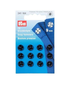 Prym 341164 Druckknöpfe 9mm - schwarz