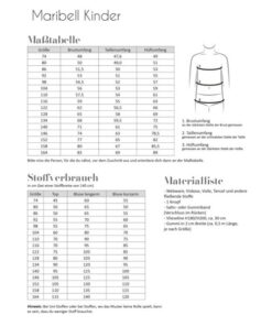 Papierschnittmuster Bluse Maribell Gr 74-164 - Fadenkäfer