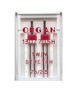 Organ 130/705H Zwillingsnadel 75/2.5 er - Nähmaschinennadel