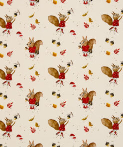 Jersey Baumwolle - "Hello Autumn by Sabine Marschall" Tiere - natur / bunt