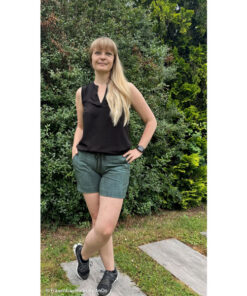 Sommersweat "Jeansoptik" - anthrazit