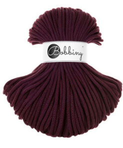 5 mm PREMIUM – Makramee Kordel / Schnur von Bobbiny – burgundy
