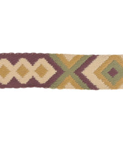 Gurtband 38 mm - Ethno beige / lila