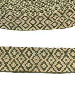 Gurtband 38 mm - salbei / natur