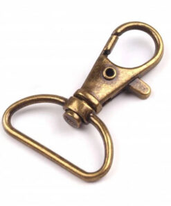 Minikarabiner 25 mm - altmessing