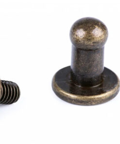 Sattelniete zum schrauben 4 mm - altmessing