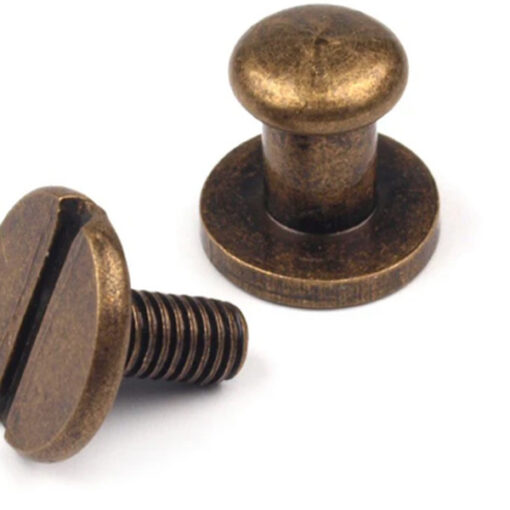 Buchschraube 6 mm - altmessing
