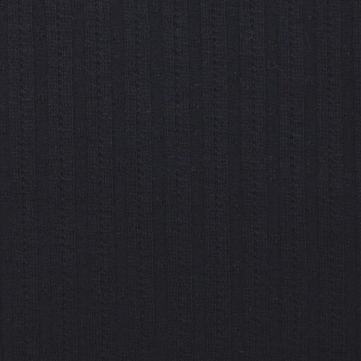 Baumwolle Lochstrickjersey "Florenz" - schwarz