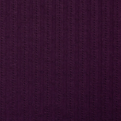 Baumwolle Lochstrickjersey “Florenz” – beere
