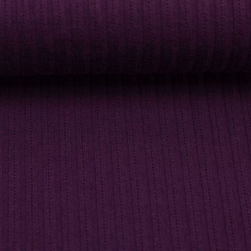 Baumwolle Lochstrickjersey “Florenz” – beere