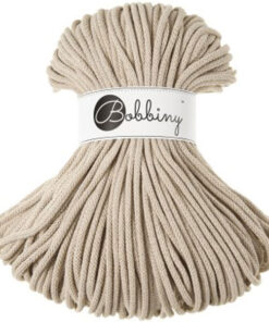 5 mm PREMIUM - Makramee Kordel / Schnur von Bobbiny - beige
