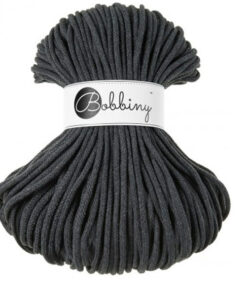 5 mm PREMIUM - Makramee Kordel / Schnur von Bobbiny - charcoal