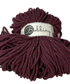 5 mm PREMIUM – Makramee Kordel / Schnur von Bobbiny – golden berry