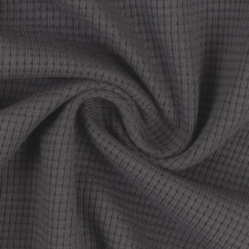 Waffeljersey - "Clarissa" - anthrazit