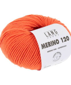 Lang Yarns – Merino 120 – uni + melange - orange / rot, orange