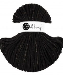 5 mm PREMIUM - Makramee Kordel / Schnur von Bobbiny - golden black
