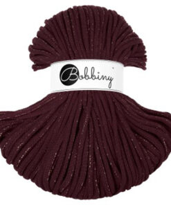5 mm PREMIUM – Makramee Kordel / Schnur von Bobbiny – golden burgundy