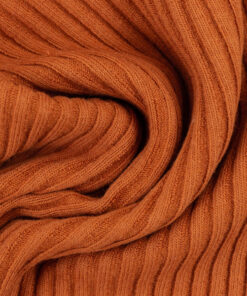Grobrippbündchenstoff - Schlauch "Heiko" - terracotta  711