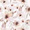 French Terry -"Floweers Elle Creme"- creme/ natur