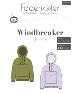 Windbreaker-Kinder-Titel-Fadenkaefer