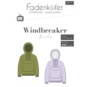 Windbreaker-Kinder-Titel-Fadenkaefer