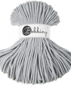 5 mm PREMIUM - Makramee Kordel / Schnur von Bobbiny - light grey