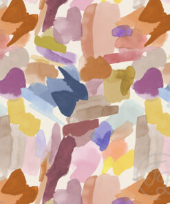Sommersweat - French Terry "Painted Abstract" - bunt