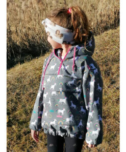 Windbreaker-Kinder-Titel-Fadenkaefer