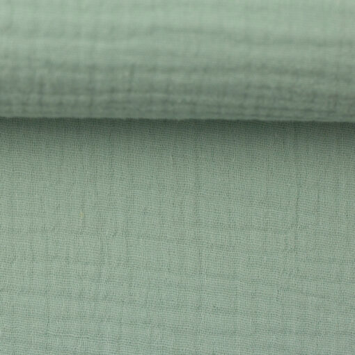 Double Gauze Musselin "Jenke" uni - hellmint Fb 261