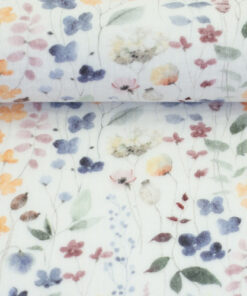 Double Gauze Musselin "Thea" - Blüten - pastell