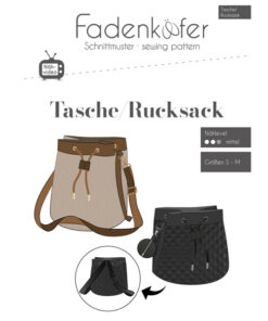 Papierschnittmuster Tasche / Rucksack - Fadenkäfer