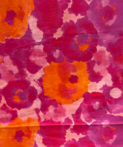 Baumwollvoile "Colore" - pink / orange