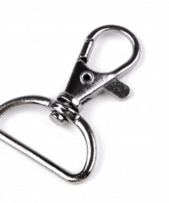 Minikarabiner 25 mm - nickel schwarz