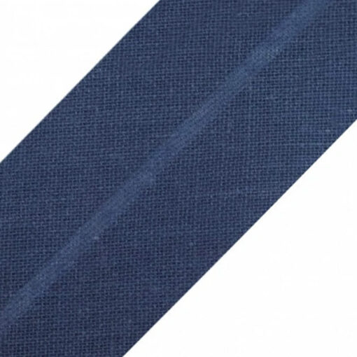 Baumwollschrägband uni Pariser blau