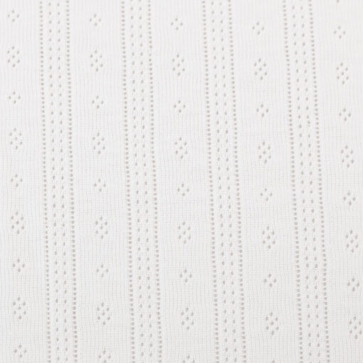 Ajourjersey Baumwolle "Tiana" - uni weiss