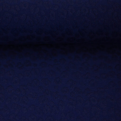 Jacquardjersey Baumwolle - "Lemgo" - dunkelblau