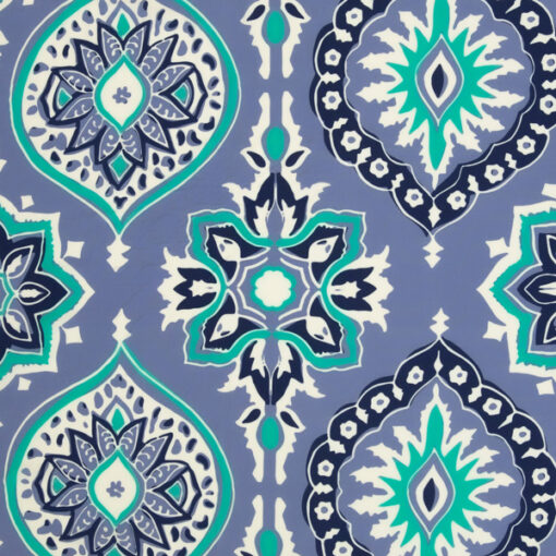 Viskosewebstoff - "Donna" Ibiza - blau