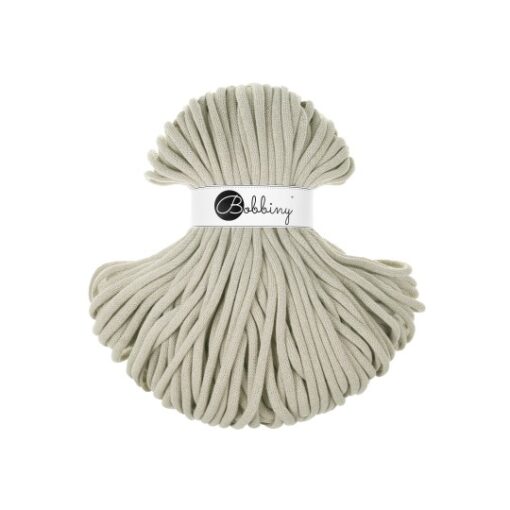 9 mm JUMBO - Makramee Kordel / Schnur von Bobbiny - pale olive